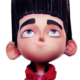 🙄 Norman Babcock ParaNorman animación, paranormal, personaje, película, niño, dibujos animados whatsapp sticker