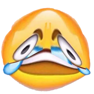 😂 Эмодзи, плачущий, грустный, слезы telegram sticker