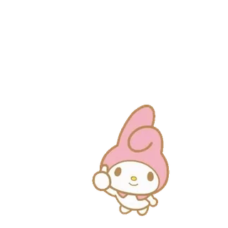 😊 My Melody My Melody, Sanrio, lindo, kawaii, dibujos animados, personaje, pulgar arriba telegram sticker