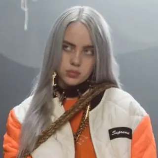 💧 Billie Eilish Supreme บิลลี ไอลิช, นักร้อง, ป็อปสตาร์, supreme, คนดัง telegram sticker