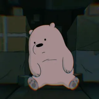 ❄️ Ice Bear We Bare Bears Kartun, Beruang, Beruang kutub, Lucu, Animasi, Binatang, Cartoon Network whatsapp sticker