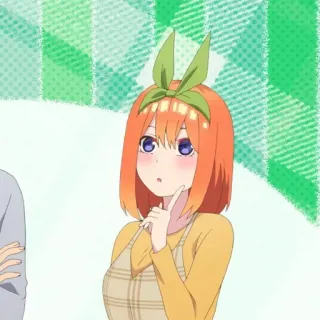 👒 garota anime, cabelo laranja, laço, fofa, desenho animado, personagem, anime telegram sticker