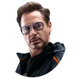 😒 Tony Stark Iron Man, Marvel, Robert Downey Jr., superhero, Avenger telegram sticker
