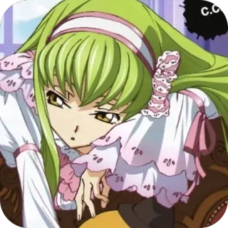 🫥 C.C. Code Geass whatsapp sticker