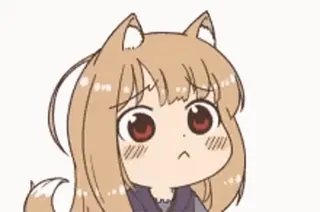 😫 Animé, Oreilles de chat, Mignon, Kawaii, Oreilles d'animaux, Chibi whatsapp sticker