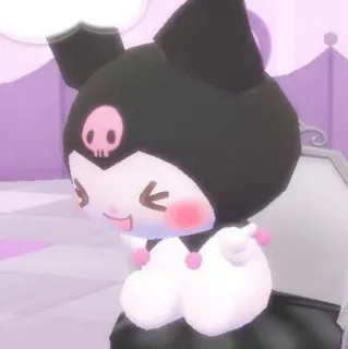 😣 Kuromi kuromi, sanrio, anime, słodkie, kreskówka telegram sticker