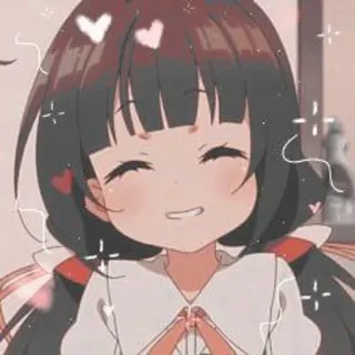 💗 Anime, Lindo, Chica, Corazones, Dibujos animados telegram sticker