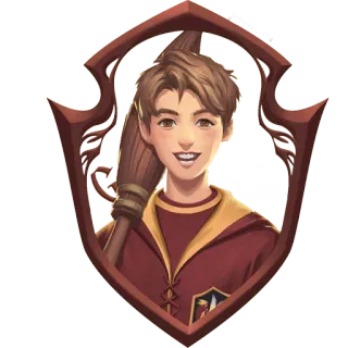 😃 Cedric Diggory Harry Potter Cedric Diggory, Harry Potter, Hufflepuff, Zauberer, Quidditch, Besen, Fanart telegram sticker