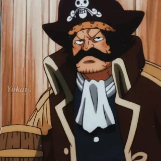 👑 Gol D. Roger One Piece Anime, Pirata, One Piece, Gol D. Roger, Manga, Re dei pirati telegram sticker