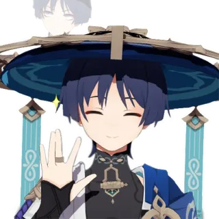 🤗 Wanderer Genshin Impact Andarilho, Genshin Impact, Anime, Personagem, Video game telegram sticker