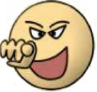 😂 Emoji, Apontando, Rosto, Expressão, Desenho animado telegram sticker