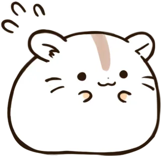 😅 hamster, cute, animal, cartoon telegram sticker