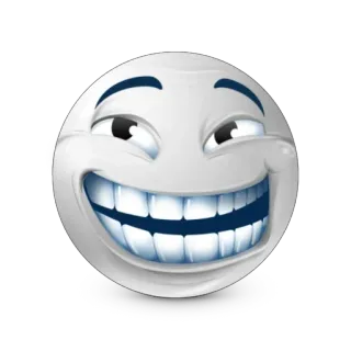 😃 emoji, smile, teeth, smirking, face, expression telegram sticker