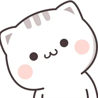 Милашка-кэт @Nyasticks whatsapp stickers