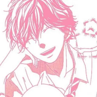 🎀 anime, manga, pink, portrait, boy, teen telegram sticker