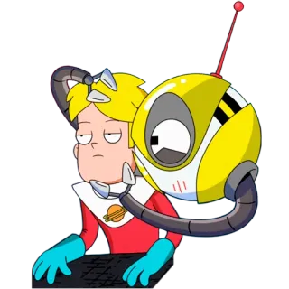 👬 Gary Goodspeed Final Space Cartoon, Sci-Fi, Animation, Weltraum, Final Space, Figur telegram sticker
