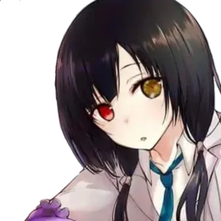 😕 动漫, 女孩, 漫画, 角色, 女学生 telegram sticker
