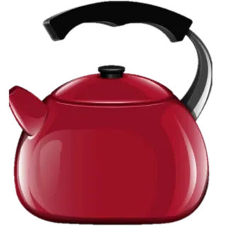 🥣 cocina, té, rojo, hervidor, agua caliente, bebida telegram sticker