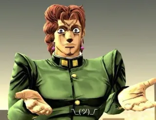 😟 Noriaki Kakyoin JoJo's Bizarre Adventure \_('з')\_ Noriaki Kakyoin, Le Bizzarre Avventure di JoJo, Anime, Personaggio, Posa whatsapp sticker