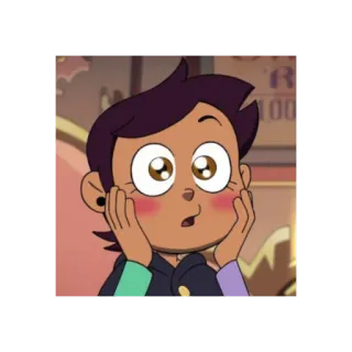 😳 Luz Noceda The Owl House Luz Noceda, The Owl House, desenho animado, anime, Disney, animação telegram sticker