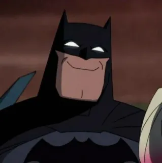 😁 Batman superhero, DC Comics, Gotham, comic book, cartoon, batman telegram sticker