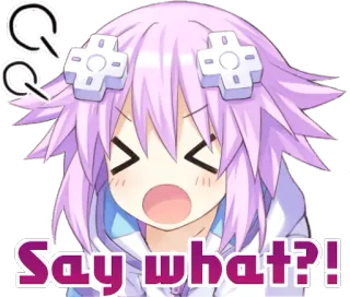 😫 Say what?! anime, confuso, pergunta, exclamação whatsapp sticker