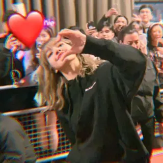 🐯 Lisa kpop, idol, sänger, herz, fan, gruppe telegram sticker