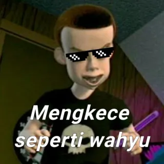 😎 Sid Phillips Toy Story Mengkece seperti wahyu personnage, toy story, lunettes de soleil, crâne, dessin animé telegram sticker