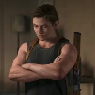 🪶 Abby Anderson The Last of Us Part II видеоигра, персонаж, сильный, мускулистый, выживание, постапокалипсис telegram sticker