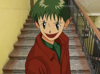 🤡 anime, joker, clown, fanart, mashup whatsapp sticker