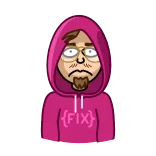 😞 {FIX} orang, hoodie, kacamata, kartun telegram sticker