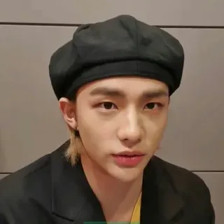 🍋 uomo, ritratto, basco, kpop, asiatico, coreano telegram sticker