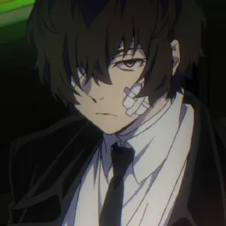🥀 Osamu Dazai Bungou Stray Dogs anime, bandages, detective, bungou stray dogs telegram sticker