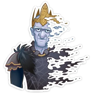 😵 rey, fantasía, decadencia, magia, no muerto, monstruo telegram sticker
