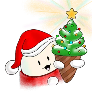 🌟 natal, feriado, árvore de natal, fofo, festivo telegram sticker