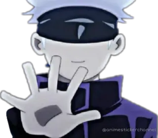 😊 Satoru Gojo Jujutsu Kaisen Anime, Gojo, Jujutsu Kaisen, Sticker, Personnage telegram sticker
