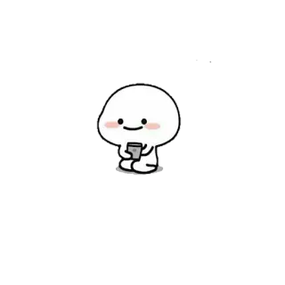 😅 cute, sticker, kawaii, blob, cartoon, character, animation telegram sticker