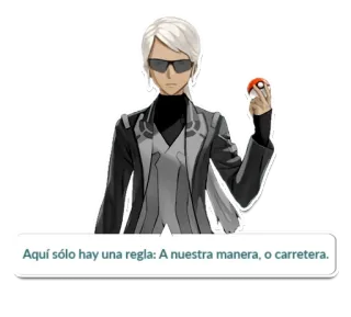 🎚 Aquí sólo hay una regla: A nuestra manera, o carretera. pokemon, anime, charakter, gaming whatsapp sticker