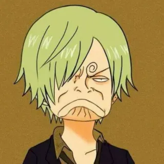 🤨 Sanji One Piece Anime, One Piece, Sanji, Manga, Pirata, Cuoco telegram sticker