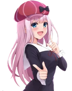 😊 Chika Fujiwara Kaguya-sama: Love Is War Anime, Mangá, Chika, Fujiwara, Kaguya-sama, Love is War, Personagem, Garota telegram sticker