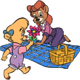 🌺 Baby Babs Gummi Bears Gummibärchen, Disney, Cartoon, animiert telegram sticker