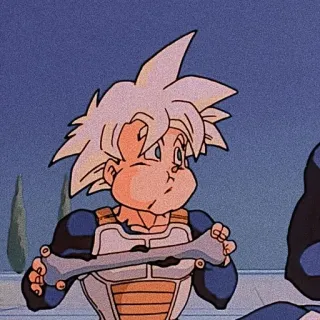 🔥 Gohan Dragon Ball Z 动漫, 龙珠Z, 悟饭, 格斗, 角色, 卡通 telegram sticker
