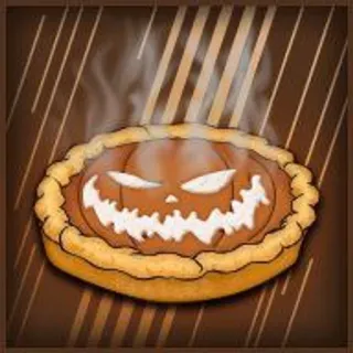 🥮 halloween, pumpkin, pie, food, dessert, holiday, spooky telegram sticker