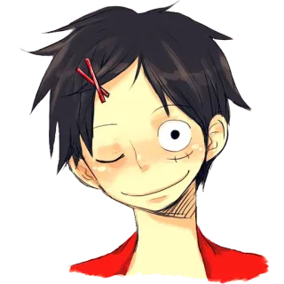 😉 Luffy One Piece luffy, one piece, anime, mangá, pirata, engraçado telegram sticker