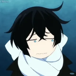 😖 Anime, Triste, Personagem, Emocional, Mangá whatsapp sticker