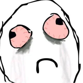 👄 Rage Guy Rage Comics telegram sticker
