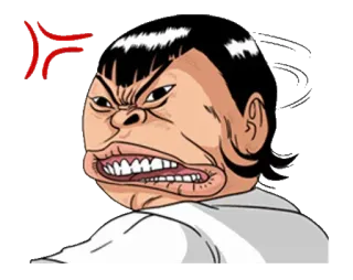 🤖 marah, kartun, ekspresi, kemarahan, kesal, jengkel telegram sticker