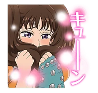 😊 キューン Anime, Fofo, Garota, Mangá, Kawaii whatsapp sticker