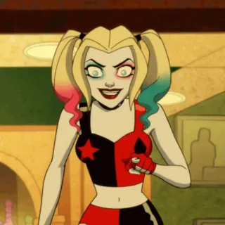 🎪 Harley Quinn 할리퀸, 빌런, 만화, dc 코믹스, 캐릭터 telegram sticker