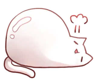 😌 gato, animal, lindo, pegatina, dibujos animados, kawaii whatsapp sticker